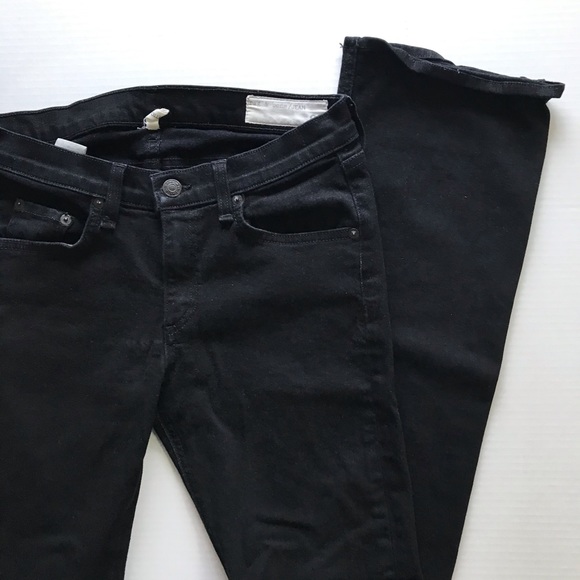 Rag and Bone Stiletto Boot cut black jeans 28 - Picture 4 of 16